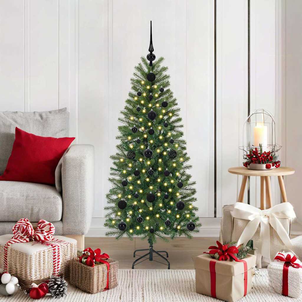 Vidaxl kunstkerstboom groen 120 cm pe en pvc