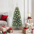 Vidaxl kunstkerstboom met 150 led met standaard groen 120 cm pe en pvc