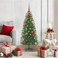 Vidaxl kunstkerstboom groen 120 cm pe en pvc