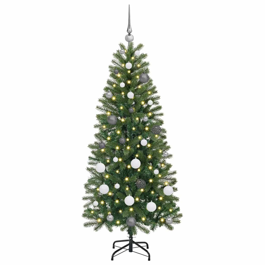 Vidaxl kunstkerstboom met 150 led met standaard groen 150 cm pe en pvc