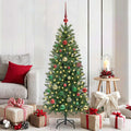 Vidaxl kunstkerstboom met 150 led met standaard groen 150 cm pe en pvc