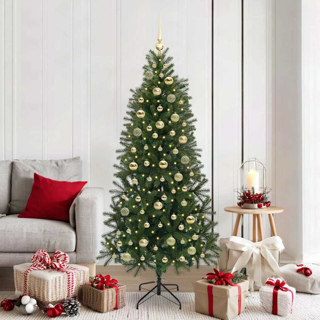 Vidaxl kunstkerstboom groen 180 cm pe en pvc