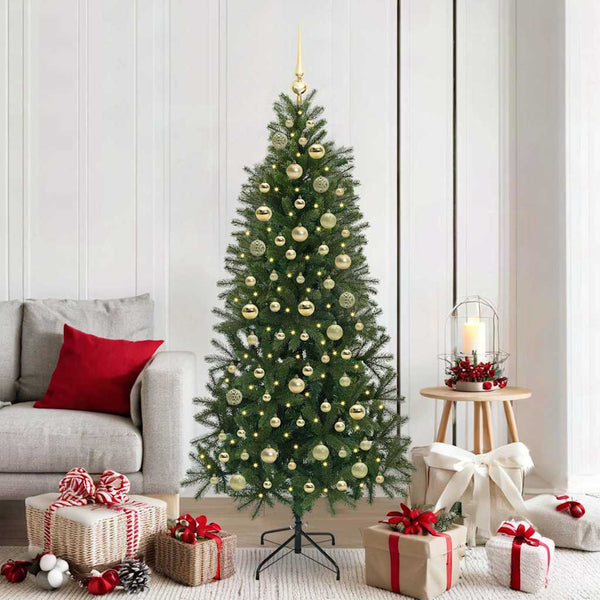 Vidaxl kunstkerstboom groen 180 cm pe en pvc