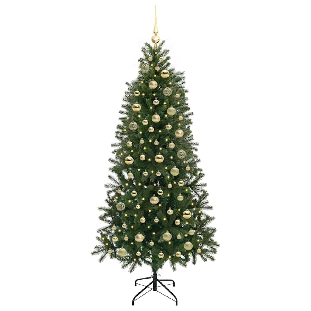 Vidaxl kunstkerstboom groen 180 cm pe en pvc