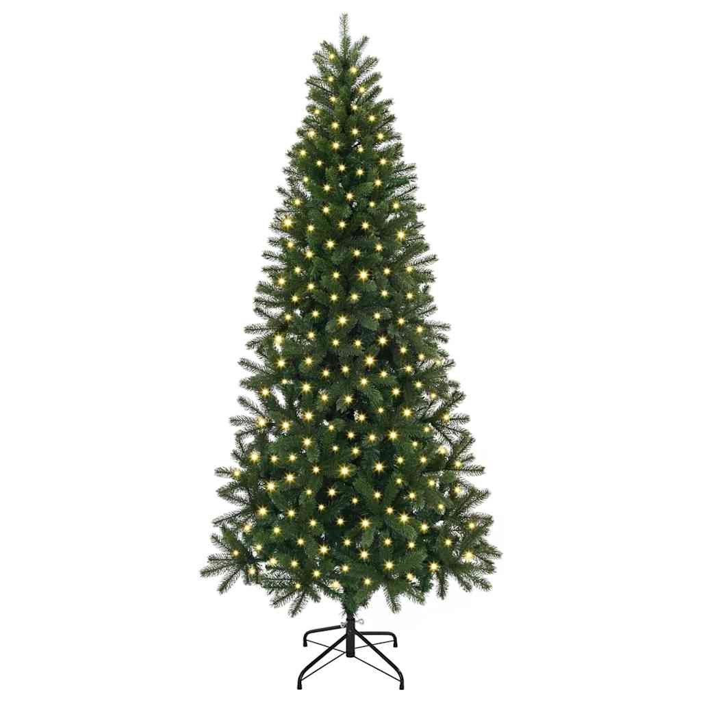 Vidaxl kunstkerstboom met 300 led met standaard groen 210 cm pe en pvc
