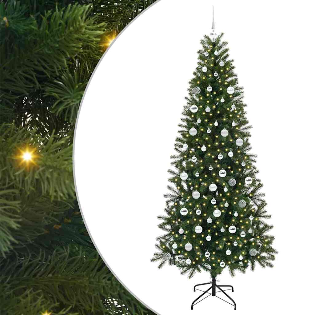 Vidaxl kunstkerstboom groen 210 cm pe en pvc