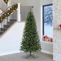 Vidaxl kunstkerstboom met 300 led met standaard groen 240 cm pe en pvc