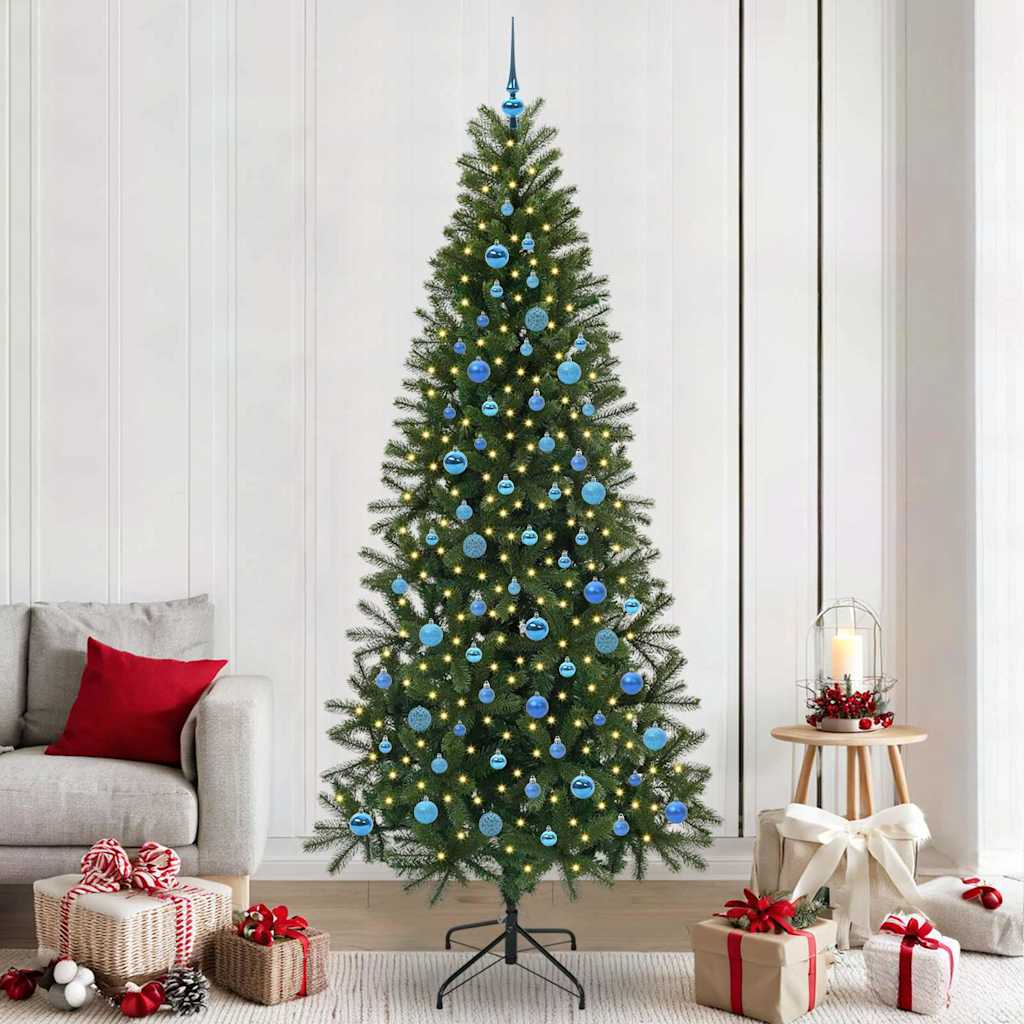 Vidaxl kunstkerstboom groen 240 cm pe en pvc
