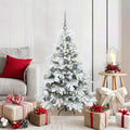Vidaxl kunstkerstboom met 150 led met standaard wit 120 cm pe en pvc