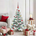 Vidaxl kunstkerstboom met 150 led met standaard wit 120 cm pe en pvc