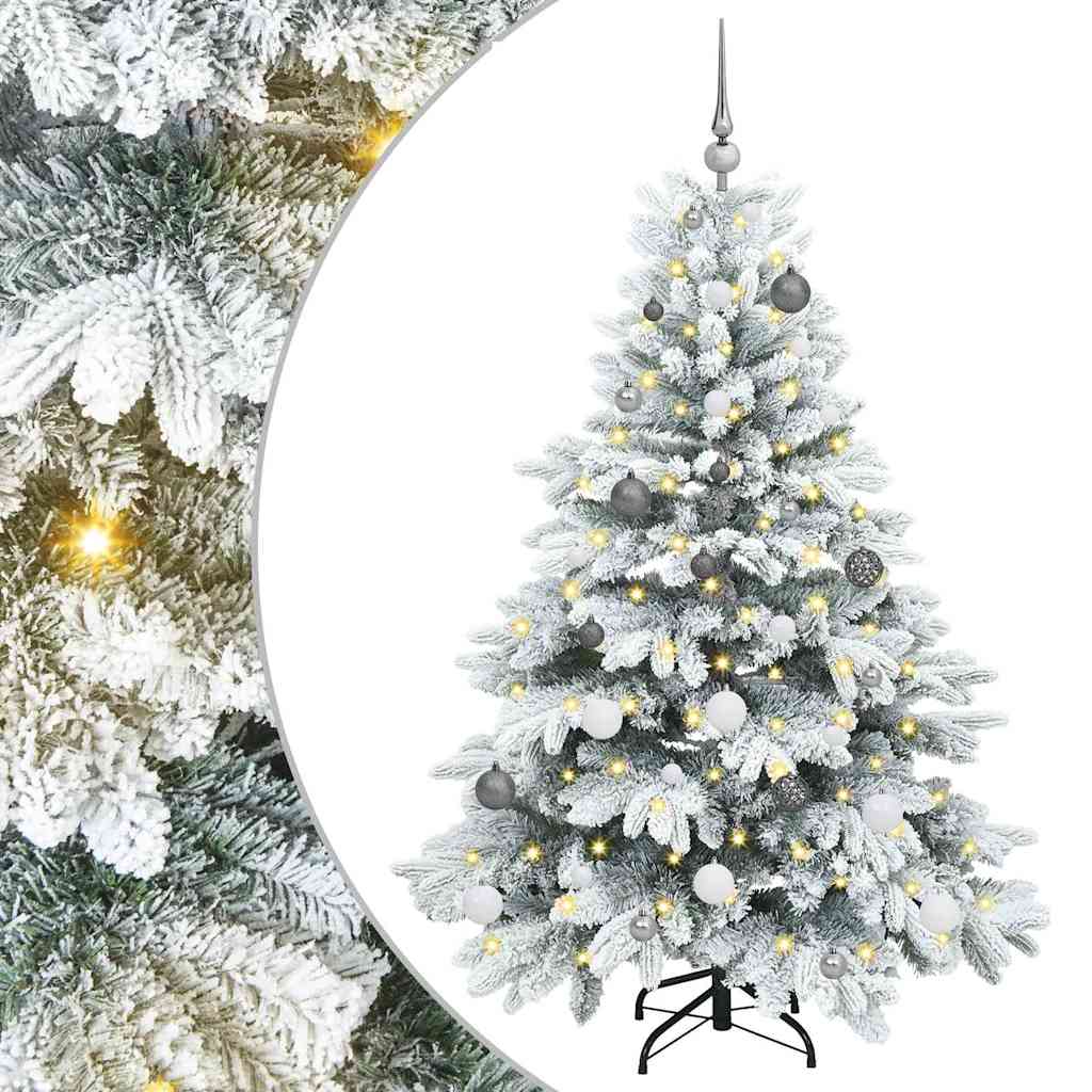 Vidaxl kunstkerstboom met 150 led met standaard wit 150 cm pe en pvc
