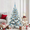 Vidaxl kunstkerstboom met 150 led met standaard wit 150 cm pe en pvc