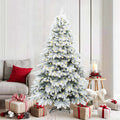 Vidaxl kunstkerstboom met 300 led met standaard wit 180 cm pe en pvc