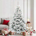 Vidaxl kunstkerstboom met 300 led met standaard wit 180 cm pe en pvc