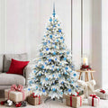 Vidaxl kunstkerstboom met 300 led met standaard wit 180 cm pe en pvc