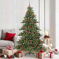 Vidaxl kunstmatige inklapbare kerstboom groen 180 cm pvc en staal