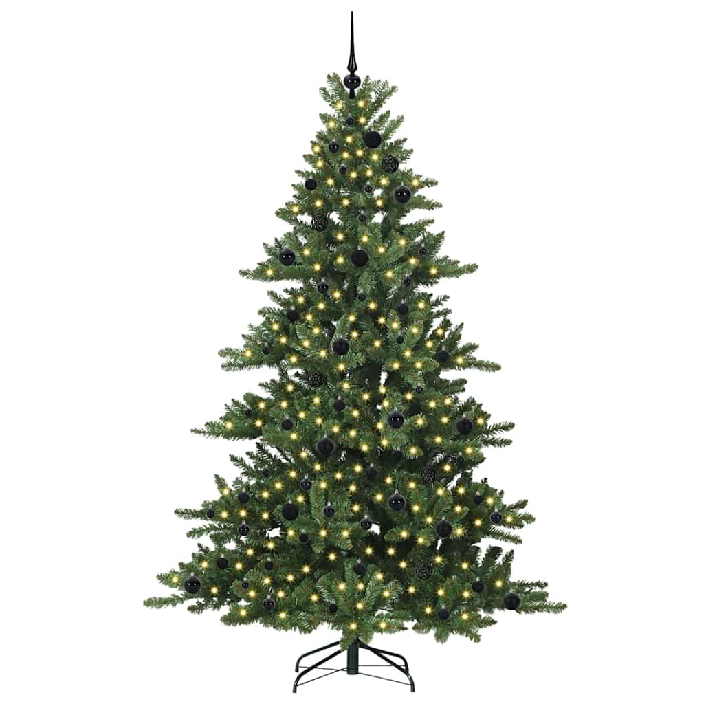 Vidaxl kunstmatige inklapbare kerstboom groen 210 cm pvc