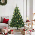 Vidaxl kunstkerstboom met 150 led met standaard groen 120 cm pe en pvc