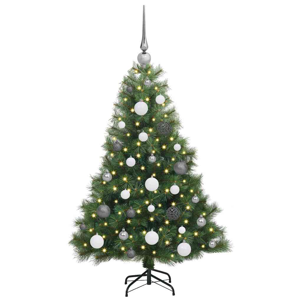 Vidaxl kunstkerstboom met 150 led met standaard groen 120 cm pe en pvc