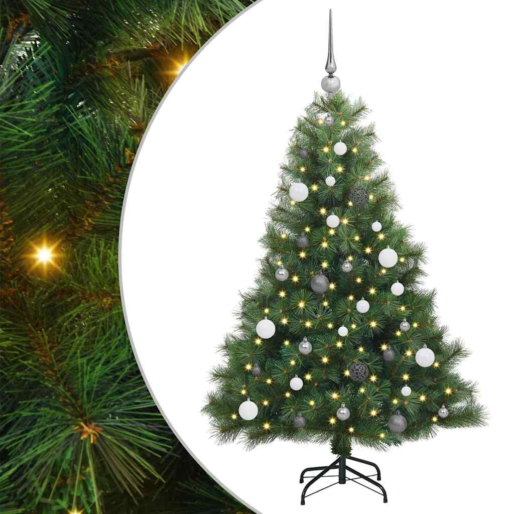 Vidaxl kunstkerstboom met 150 led met standaard groen 150 cm pe en pvc
