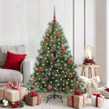 Vidaxl kunstkerstboom met 150 led met standaard groen 150 cm pe en pvc