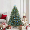 Vidaxl kunstkerstboom met 150 led met standaard groen 150 cm pe en pvc