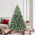 Vidaxl kunstkerstboom met 300 led met standaard groen 180 cm pe en pvc