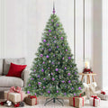 Vidaxl kunstkerstboom met 300 led met standaard groen 210 cm pe en pvc
