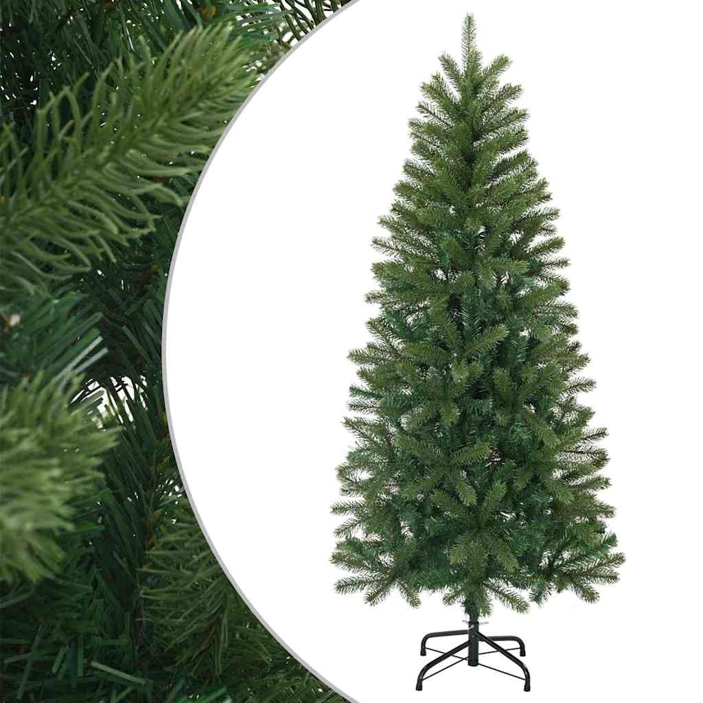 Vidaxl kunstkerstboom met standaard groen 120 cm pvc, pe en staal