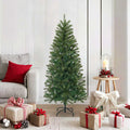 Vidaxl kunstkerstboom met standaard groen 150 cm pvc, pe en staal
