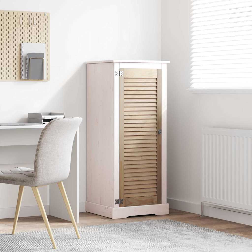 Vidaxl kastdeur naturel 110 x 39,5 cm massief grenenhout