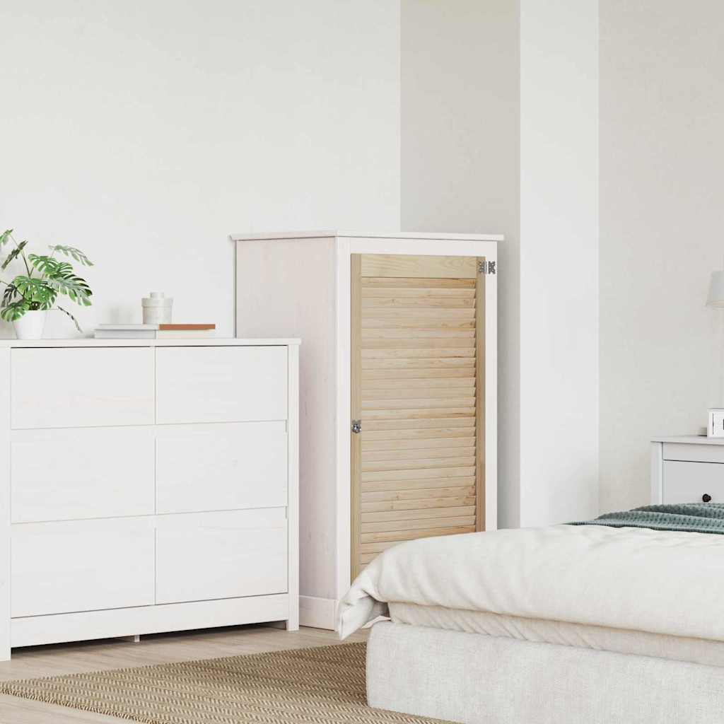 Vidaxl kastdeur naturel 110 x 59,5 cm massief grenenhout