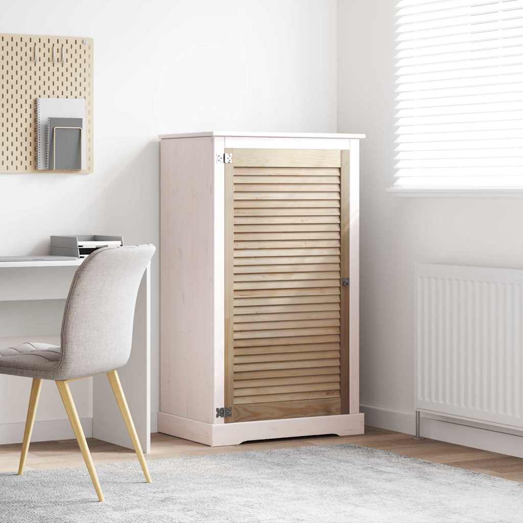 Vidaxl kastdeur naturel 110 x 59,5 cm massief grenenhout