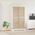 Vidaxl kastdeur 2 pcs naturel 170 x 2,1 x 49,5 cm massief grenenhout