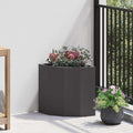 Vidaxl hoek plantbak zwart 30 x 30 x 35 cm staal