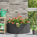 Vidaxl plantenbak zwart 90 x 45 x 35 cm staal