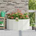 Vidaxl plantenbak wit 120 x 60 x 50 cm staal