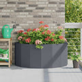 Vidaxl plantenbak antraciet 120 x 60 x 50 cm staal