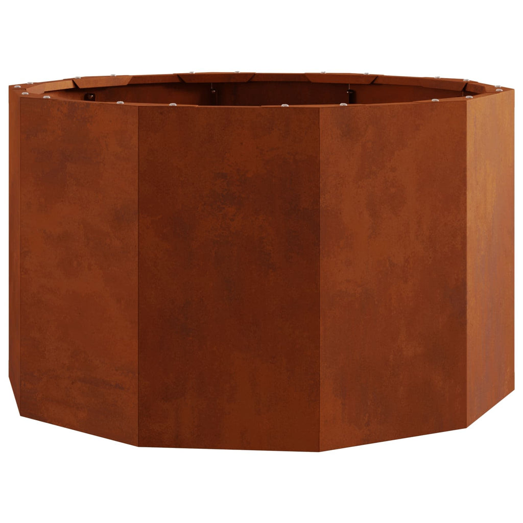 Vidaxl plantenbak roestig 60 x 60 x 35 cm cortenstaal