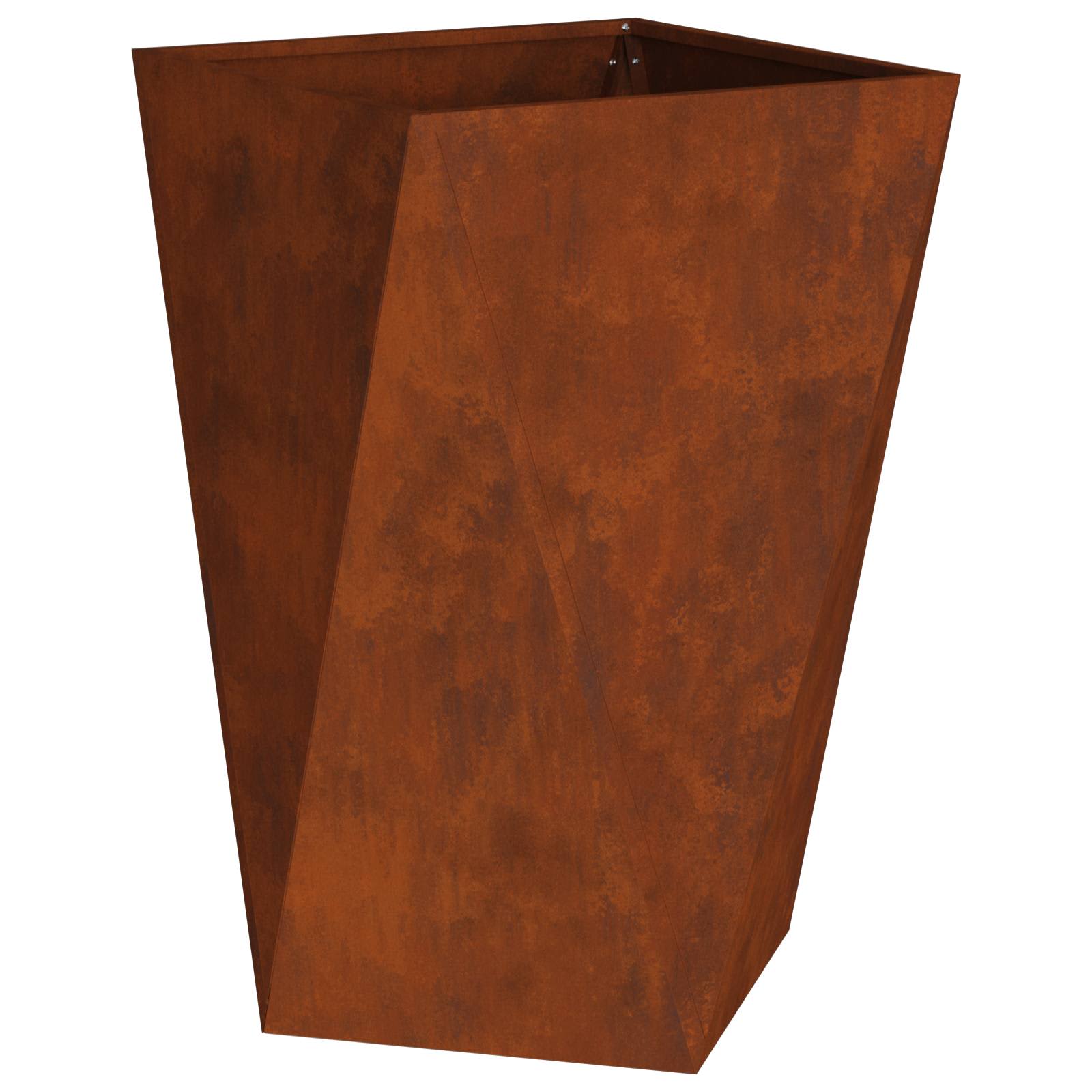 Vidaxl plantenbak roestig 50 x 50 x 75 cm cortenstaal