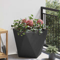 Vidaxl plantenbak zwart 50 x 50 x 50 cm staal