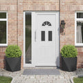 Vidaxl plantenbak 2 st zwart 50 x 50 x 50 cm staal