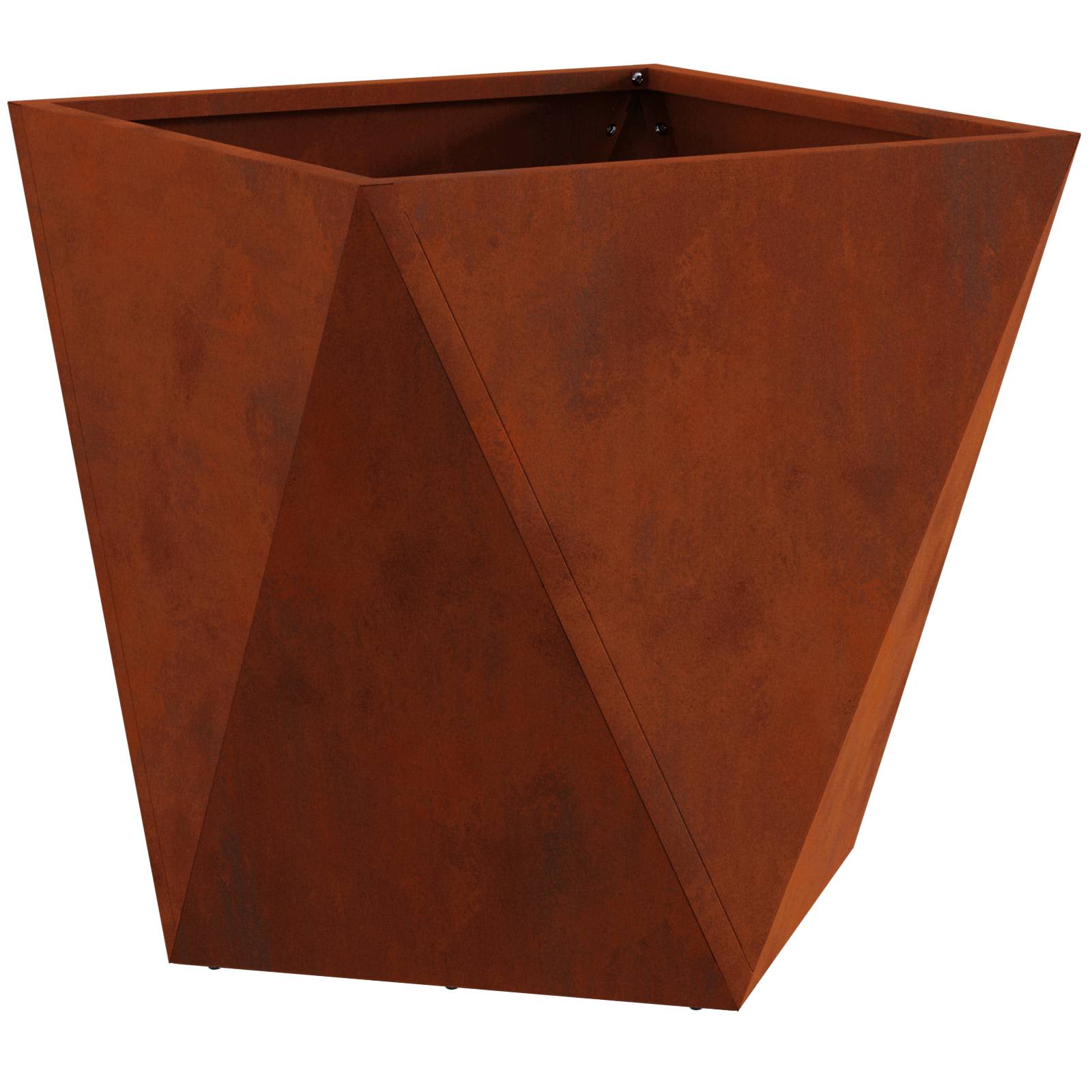 Vidaxl plantenbak roestig 50 x 50 x 50 cm cortenstaal