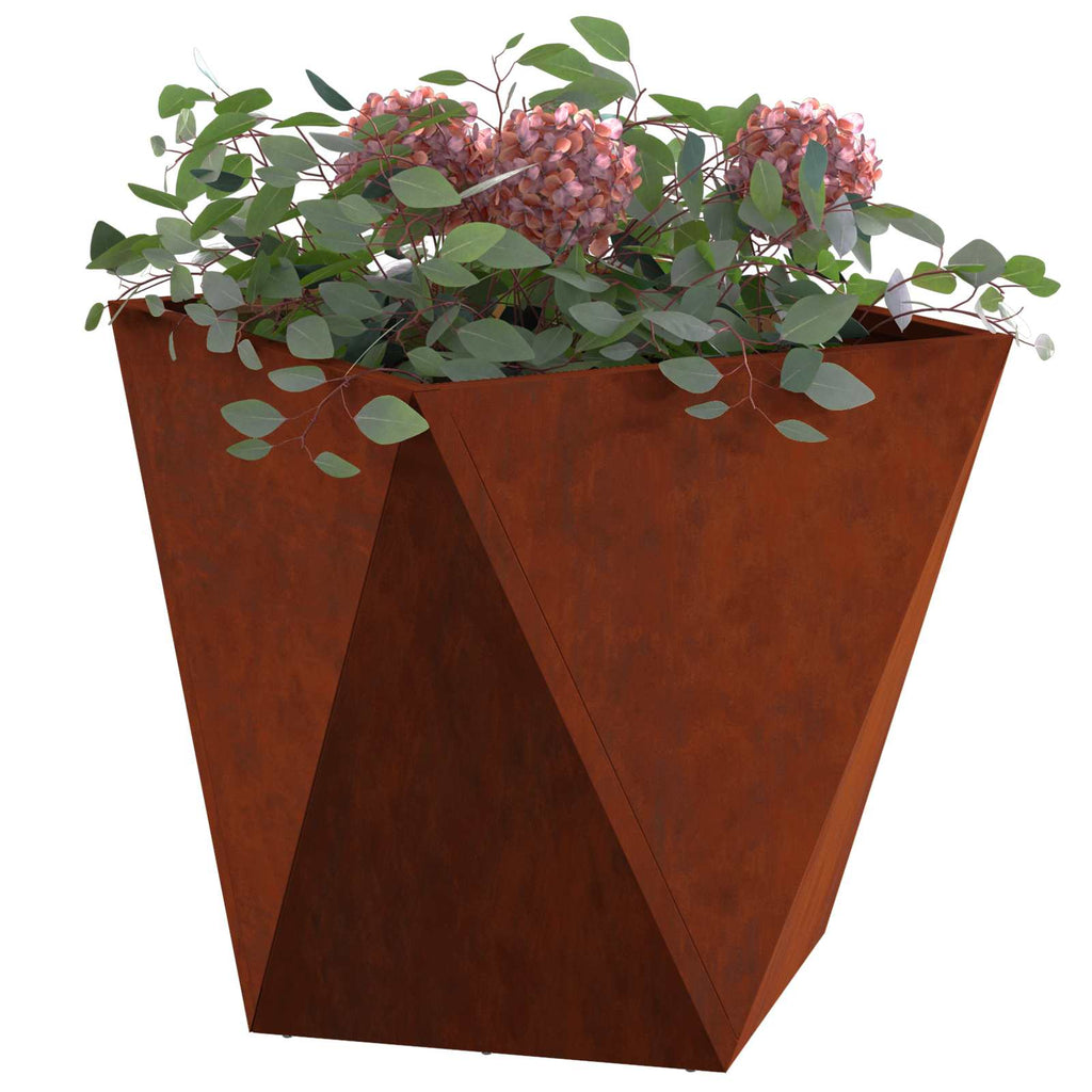 Vidaxl plantenbak roestig 50 x 50 x 50 cm cortenstaal