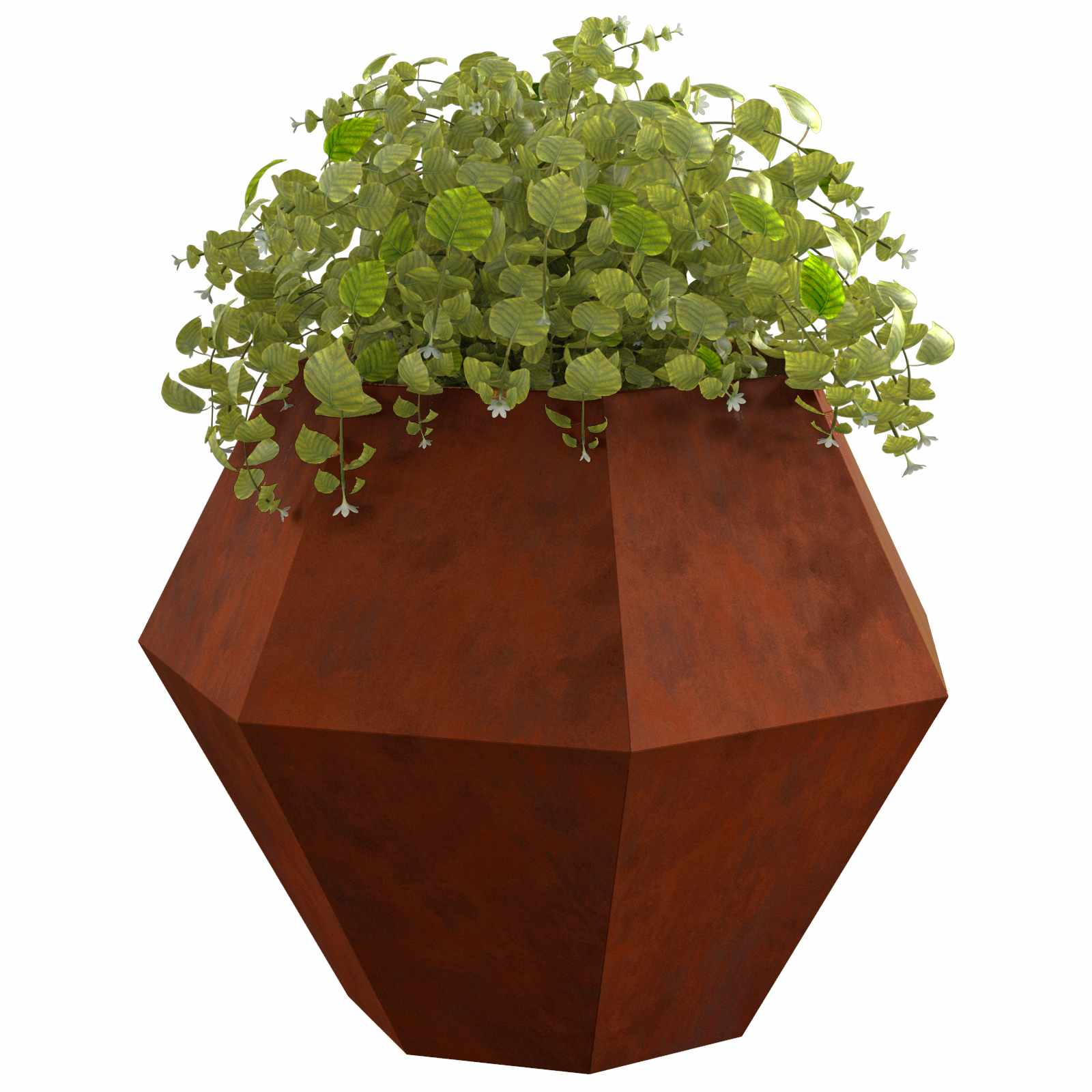 Vidaxl plantenbak 2 pcs roestig 100 x 100 x 80 cm cortenstaal