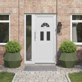 Vidaxl plantenbak 2 pcs olijf groen 75 x 75 x 60 cm staal