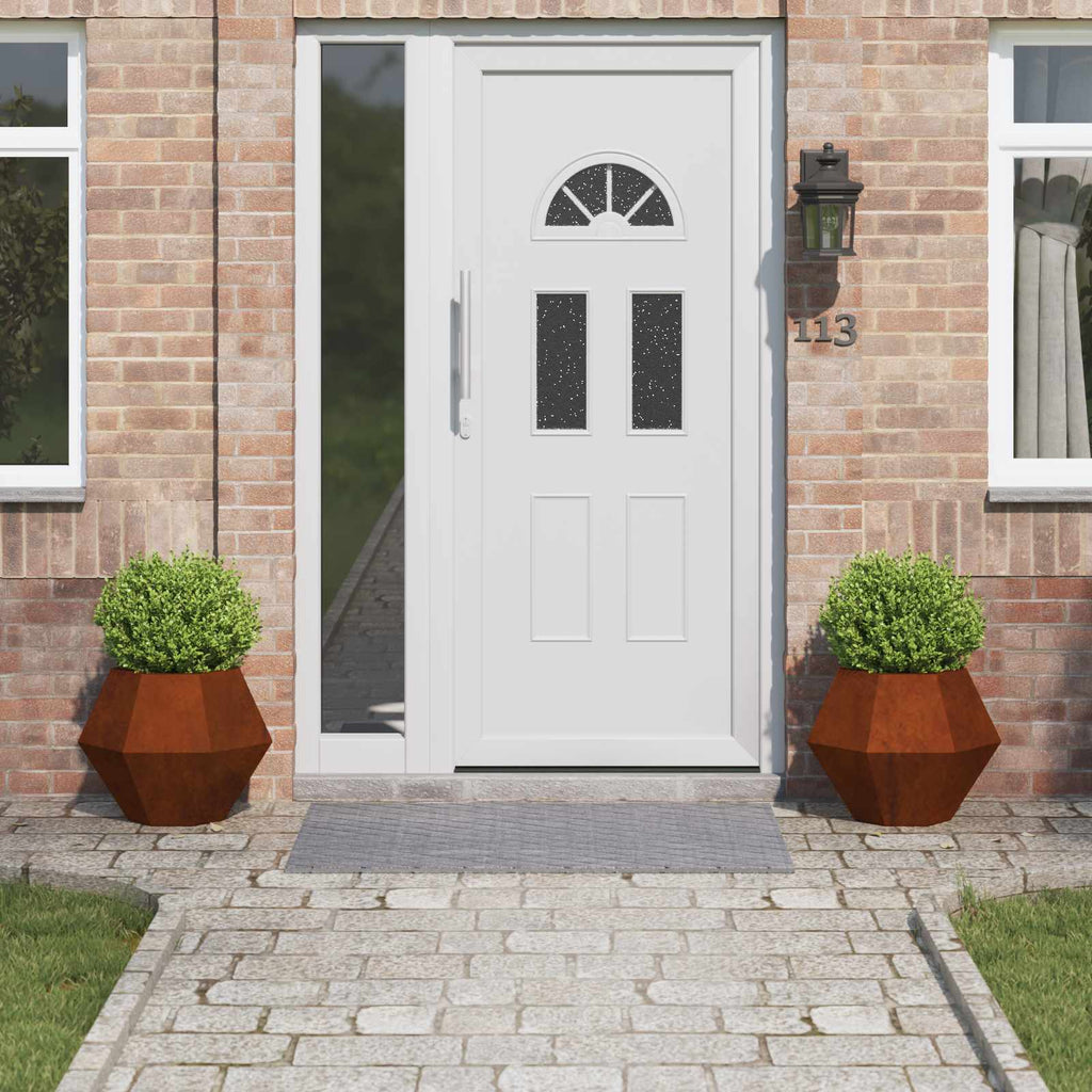 Vidaxl plantenbak 2 pcs roestig 50 x 50 x 40 cm cortenstaal