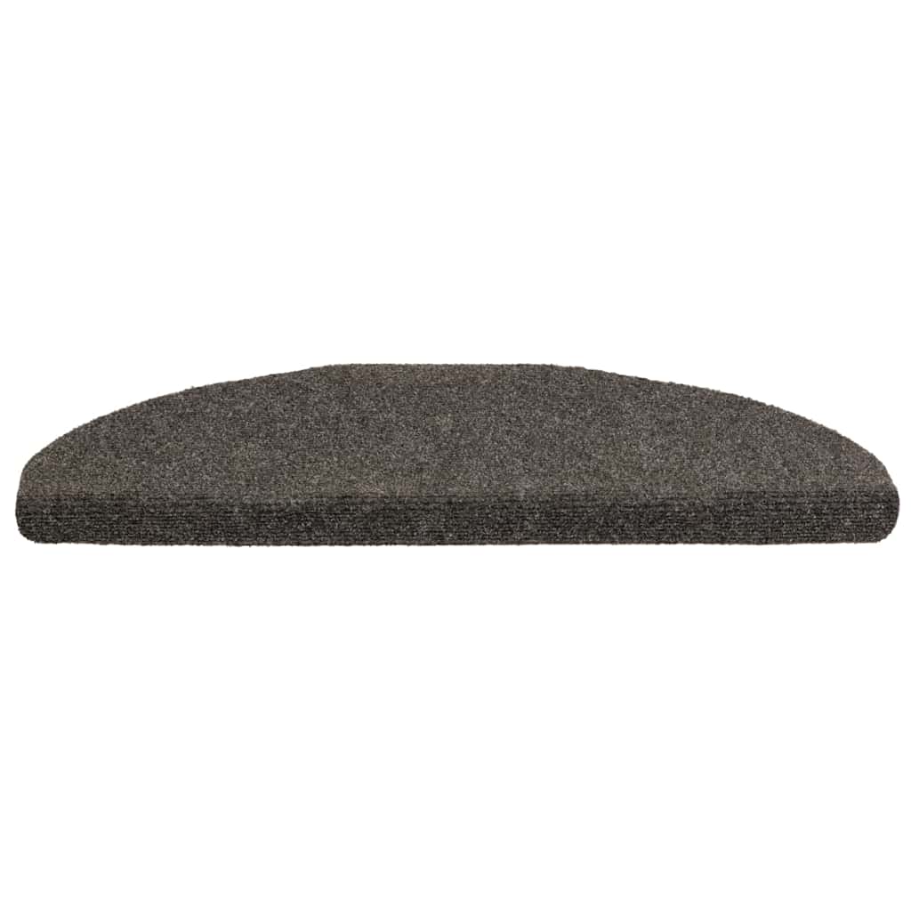 Vidaxl trapmatten zelfklevend 30 stuks 65x21x4 cm antraciet halfrond groot