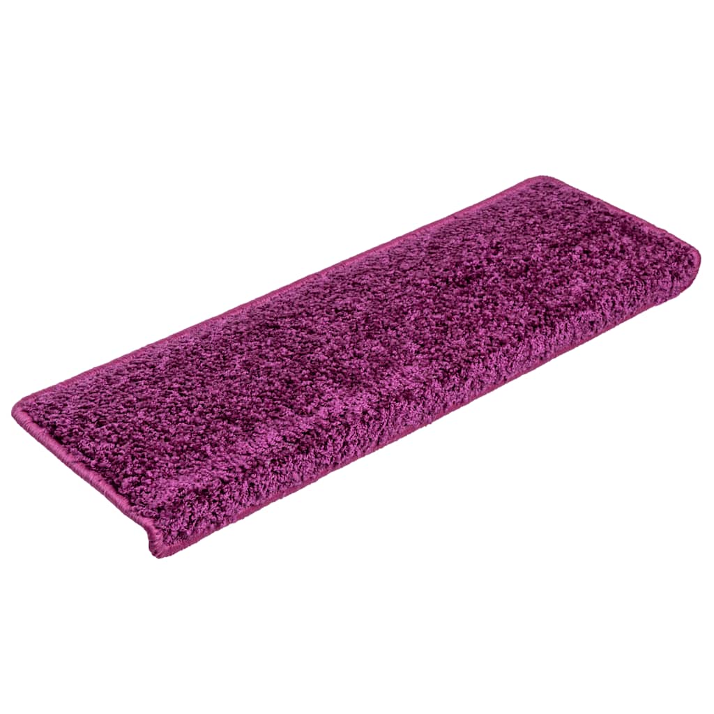 Vidaxl trapmatten 30 st 65x21x4 cm violet rechthoekige rand