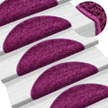 Vidaxl trapmatten 20 st 56x17x3 cm violet halfrond